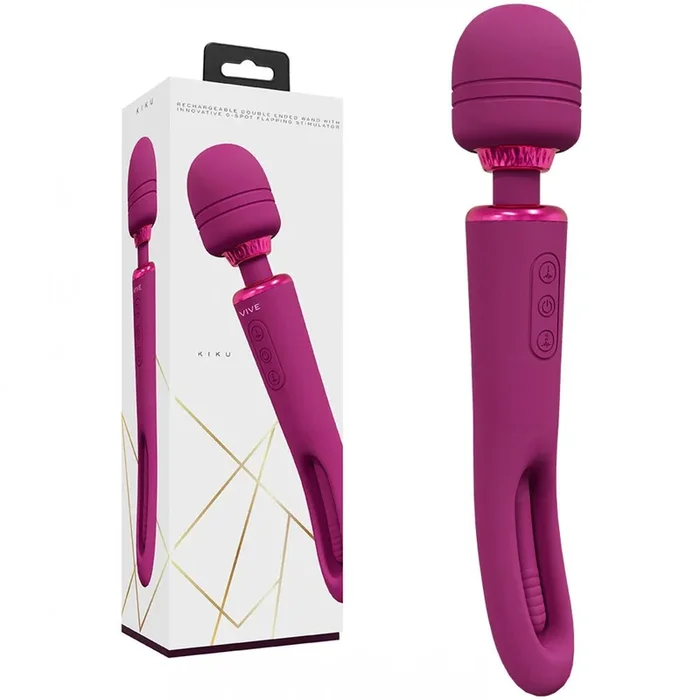 VIVE Kiku Dual End Massage Wand with Flapping Tip