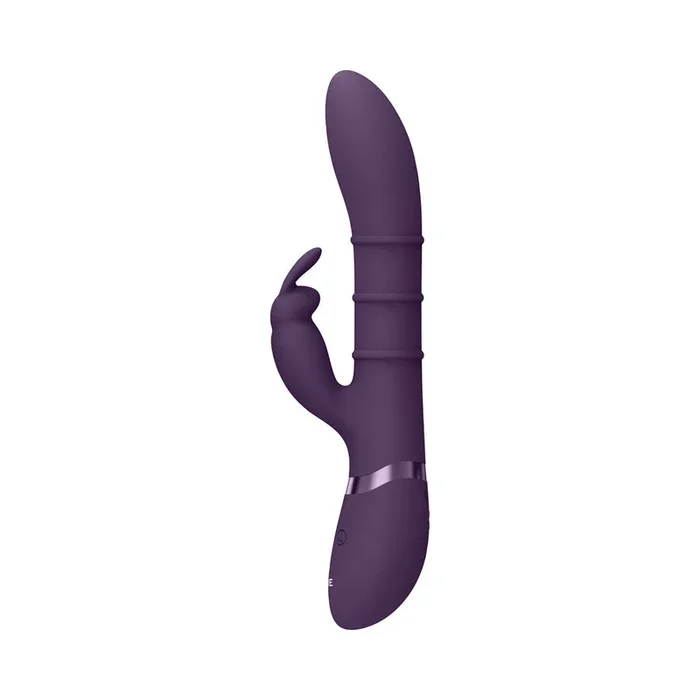 Vive Sora Rechargeable Silicone G-spot Rabbit Vibrator With Up & Down Stimulating Rings