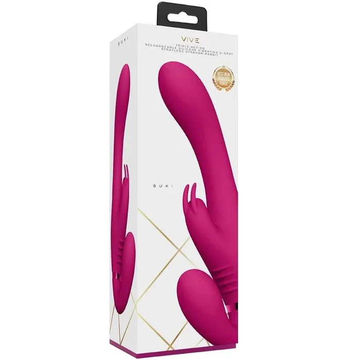VIVE Suki Vibrating Strapless Rechargeable Strap-on Rabbit