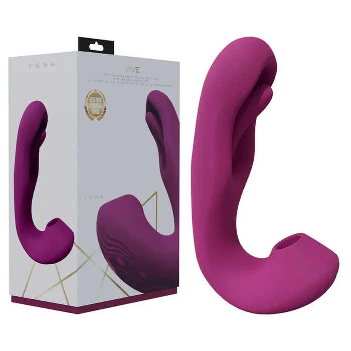 VIVE Yuna – – USB Rechargeable Flapping Vibrator with Air Pulsation