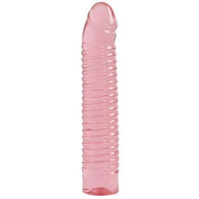 Vivid Ribbed Jellie Cock Sunrise – Pink
