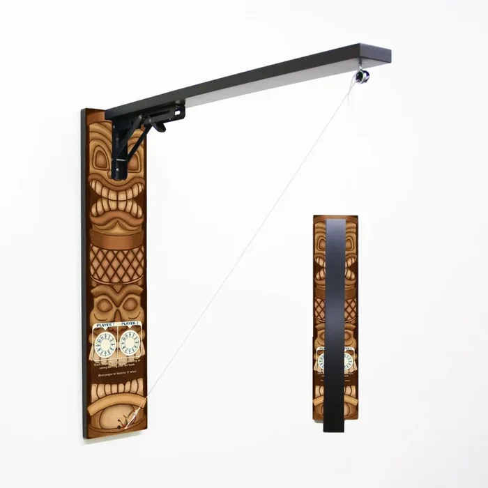 Wall Mounted Folding Ring Toss – Tiki Totem – Multiple Colors Available