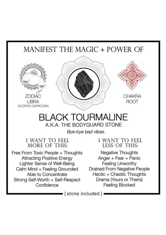 Warm Human Black Tourmaline