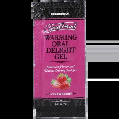 Warming Oral Delight Gel – Strawberry – Bulk Refill – 48 Pieces 7 gr