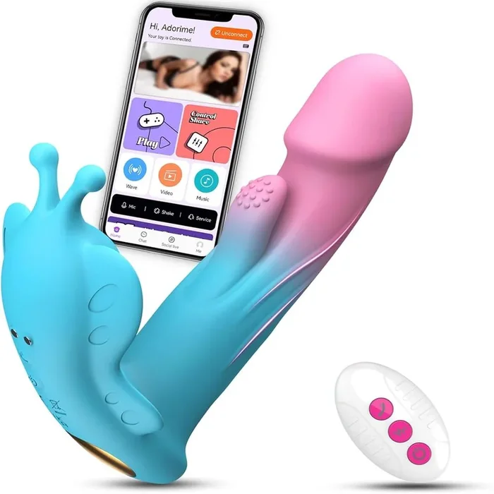 Wearable Butterfly Panty Vibrator – Triple Stimulation, Ergonomic Design, Long-Distance Partner Interaction