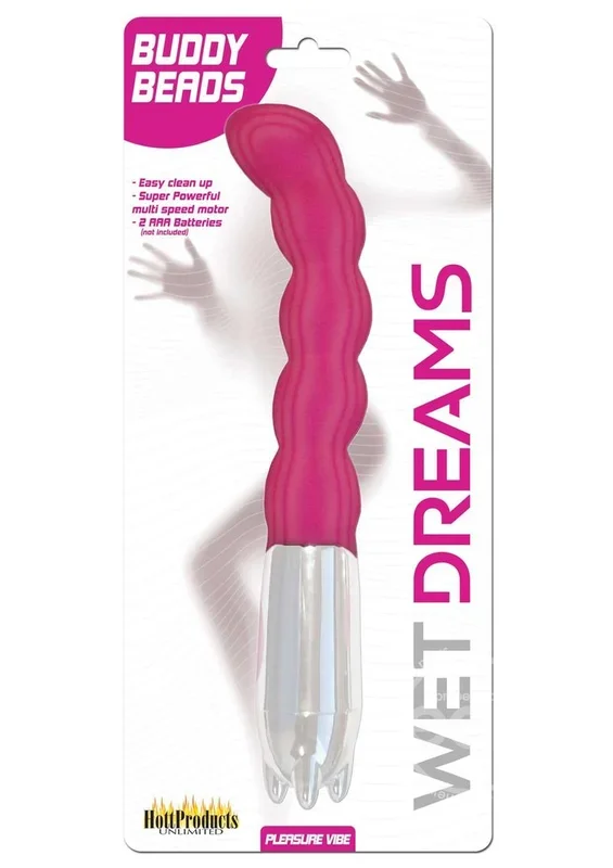 Wet Dreams Buddy Beads Bendable Vibrator – Magenta