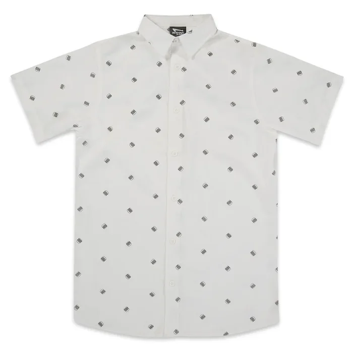 White Double-Double® Button Up