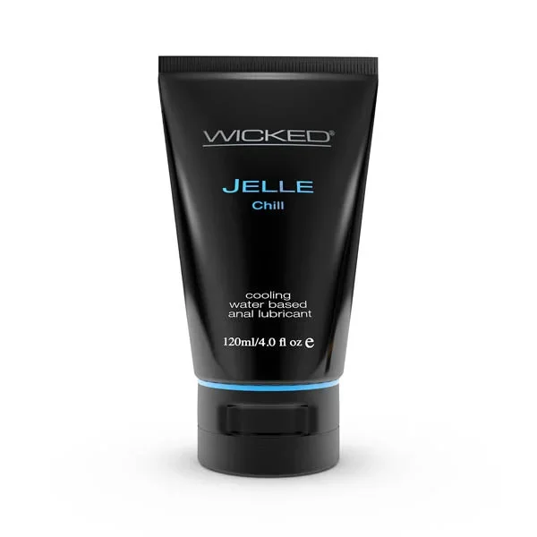 Wicked Jelle Chill – Cooling Water Based Anal Lubricant – 120 ml (4 oz) Bottle