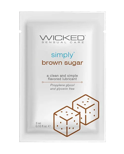Wicked Sensual Care Simply Water Based Lubricant – .1 oz Brown Sugar