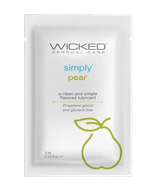 Wicked Sensual Care Simply Water Based Lubricant – .1 oz Pear