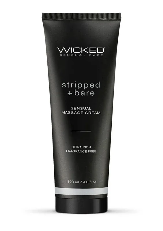 Wicked Sensual Massage Cream – Stripped and Bare