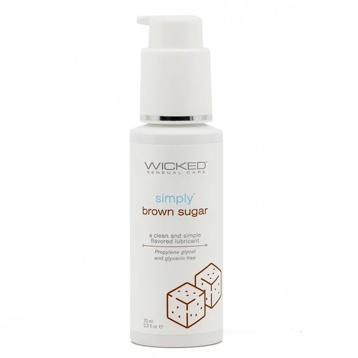 Wicked Simply Aqua Flavoured Water-Based Lubricant – Brown Sugar