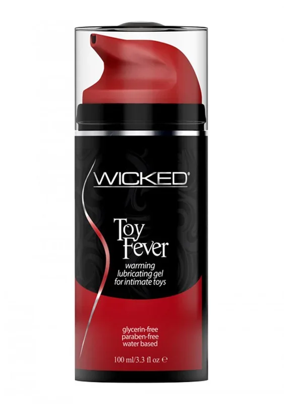 Wicked Toy Fever: Warm Water-Based Gel for Toys, 3.3 oz