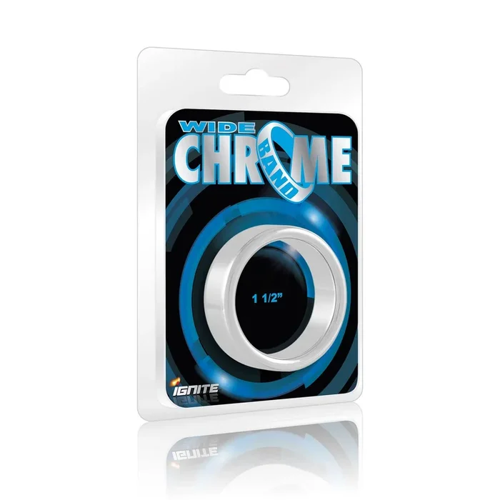 Wide Band Chrome Cock Ring 38mm