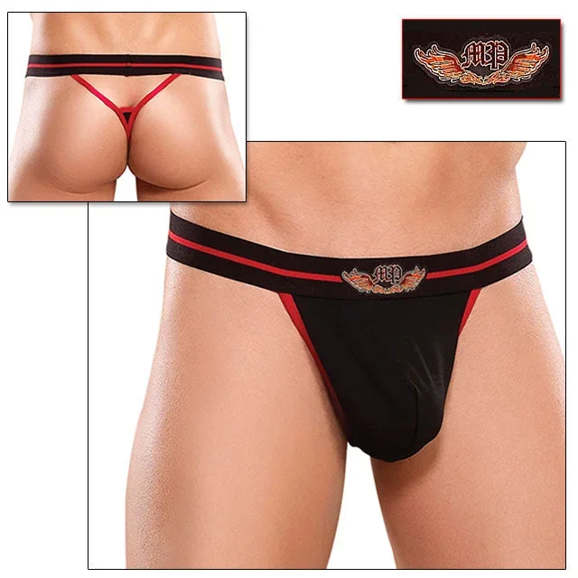 Wings Y-Back Micro Thong ML (Blk)