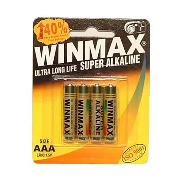 Winmax AAA Super Alkaline Batteries – Super Alkaline Batteries – AAA 4 Pack