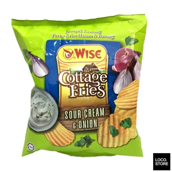 Wise Cottage Fries Potato Chips Sour Cream & Onion 65G