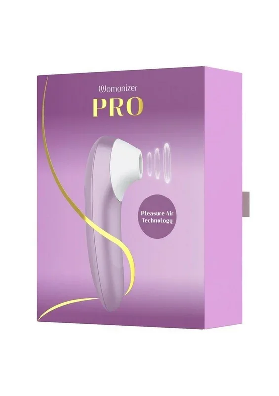 Womanizer Pro Rechargeable Silicone Air Pulse Clitoral Vibrator – Lavender/White