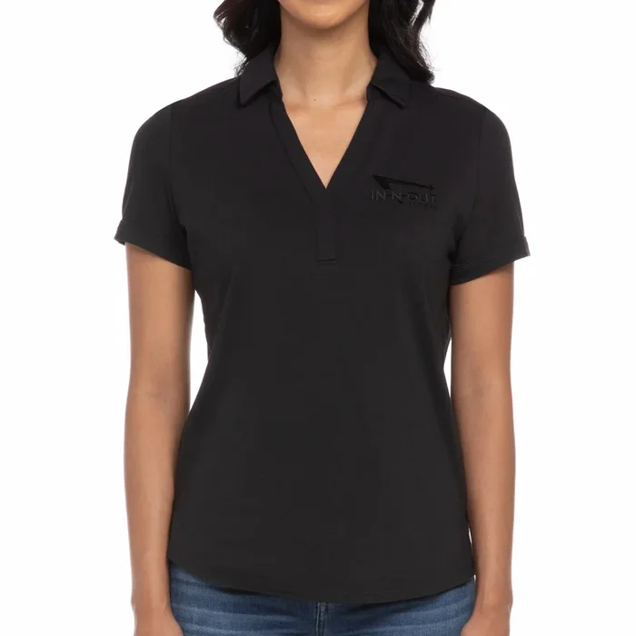Women’s Black Performance Polo