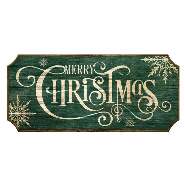 Wood Christmas Sign – Merry Christmas – Color Options