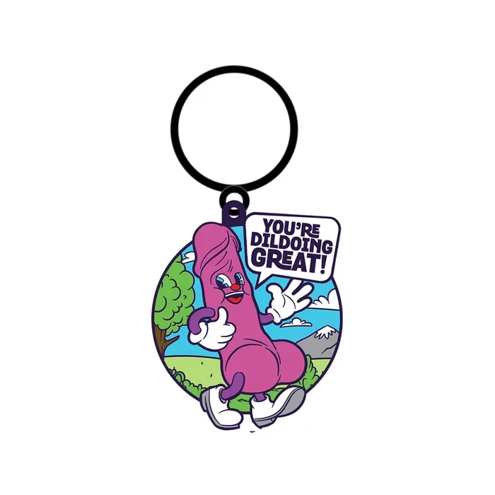 Wood Rocket You’re Dildoing Great Keychain