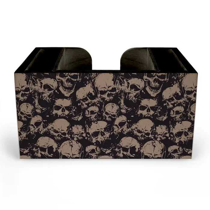 Wooden Bar Caddy – Skulls