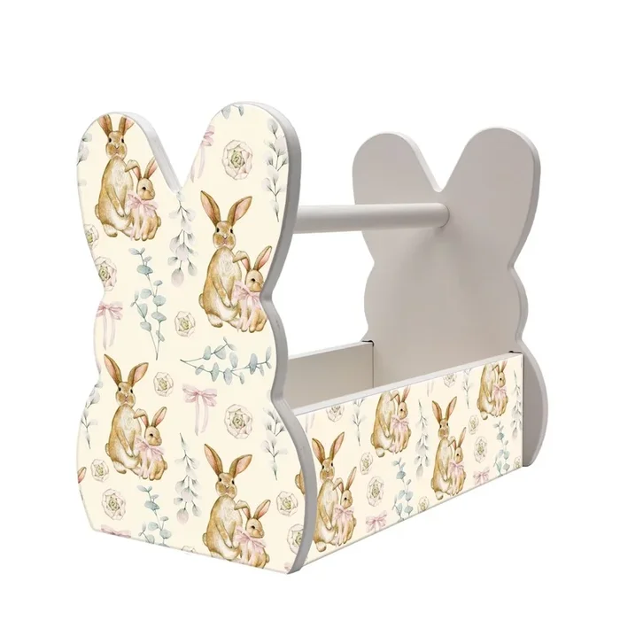 Wooden Bunny Basket – Vintage Bunnies