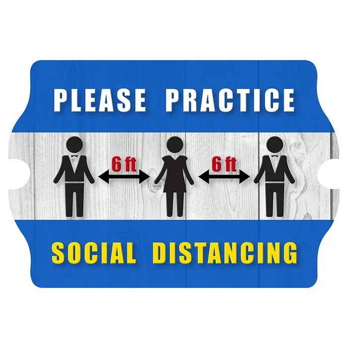Wooden Tavern Sign – Social Distancing