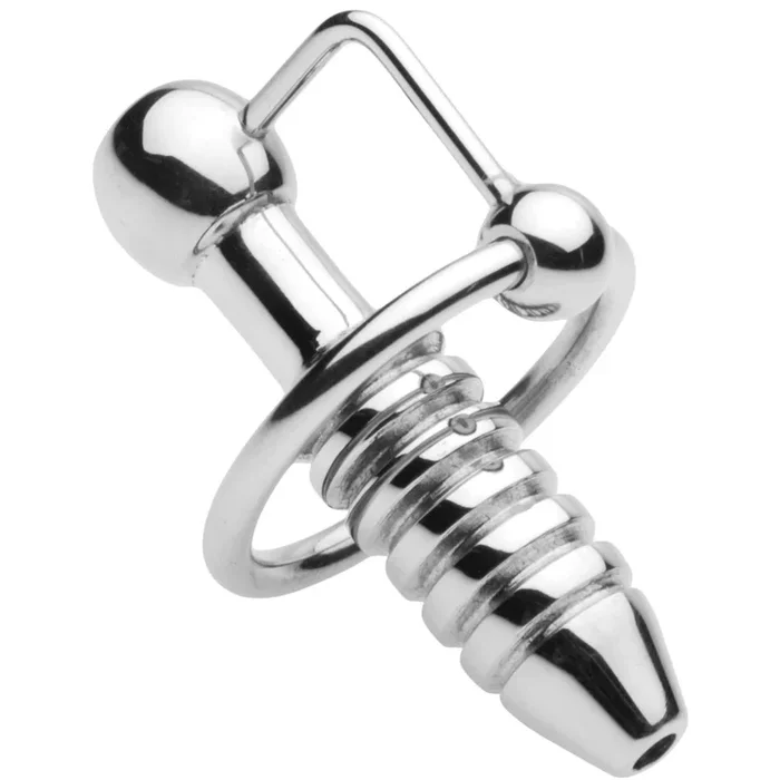 XL Ribbed Urethral Sound with Hollow Core