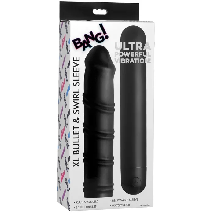 XL Silicone Bullet and Swirl Sleeve