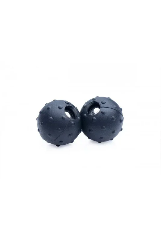 XR Brands – Master Series – Dragon’s Orbs Nubbed Silicone Magnetic Balls – Black