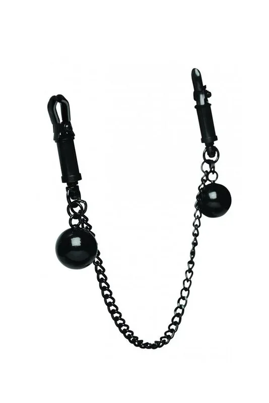 XR Brands – Mistress by Isabella Sinclaire – Nipple Clamps w/ Ball Weights & Chain