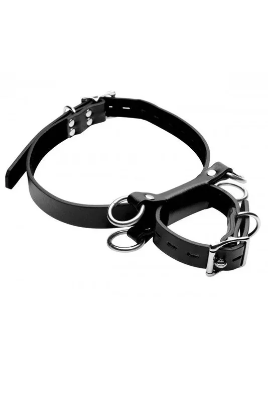 XR Brands – Strict – Frog Tie – Kneeling Bondage Restraint System – Black