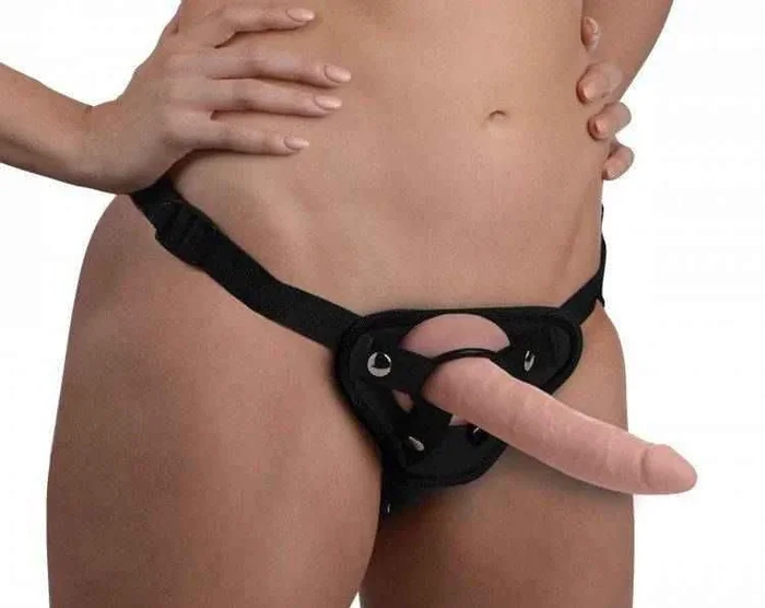 XR Strap U Charmed 7.5 Silicone Dildo With Harness”