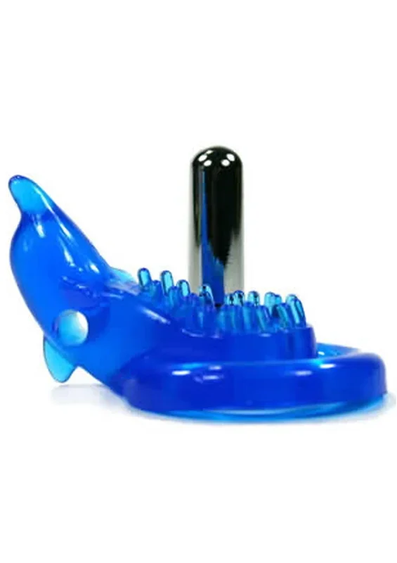 Xtreme Xtasy – Blue Dolphin Vibrating Cock Ring