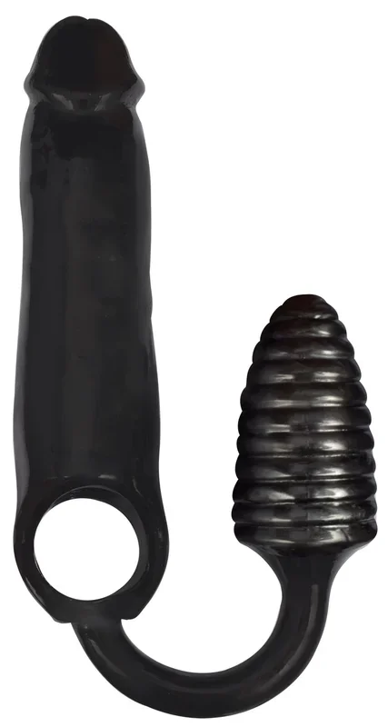 Xxxpander Sheath With Ribbed Plug – Black