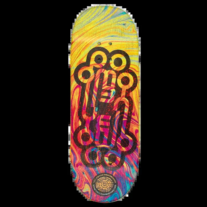 Yellowood Fingerboard Deck – Logo Swirl