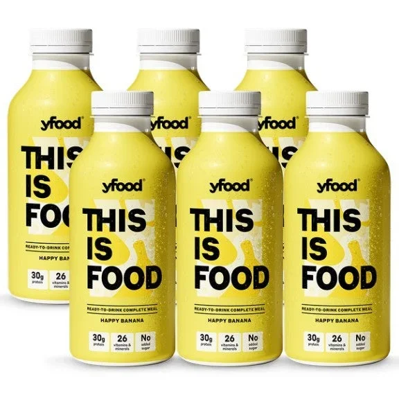 yfood Ready to Drink Complete Meal Happy Banana 500ml x 6