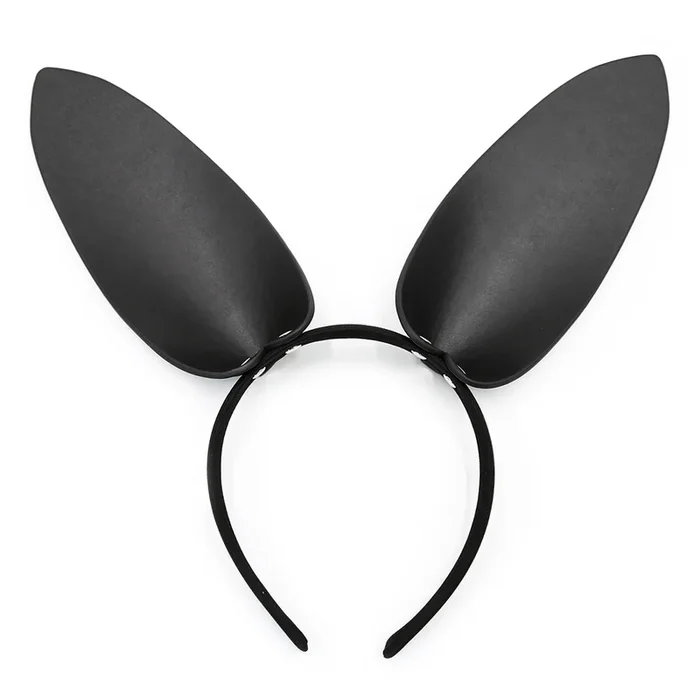 Yiwu Faux Leather Bunny Ears Headband