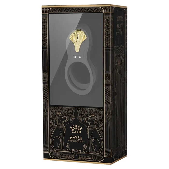 Zalo Legend Bayek Vibrating Couples’ Ring – Obsidian Black