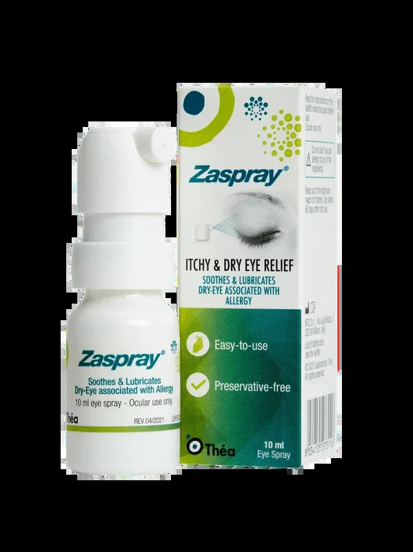 Zaspray Eye Spray Preservative Free For Itchy Dry Red Eyes 10ml