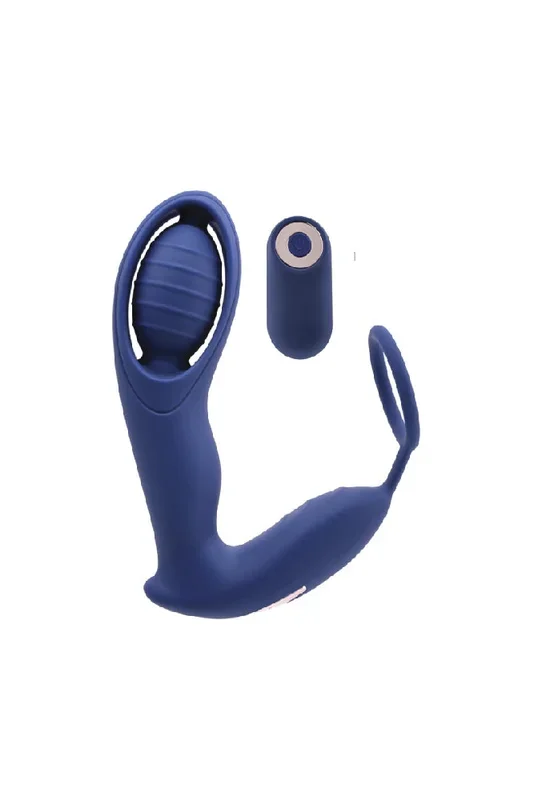 Zero Tolerance – Extra Mile Remote Controlled Prostate Massager & Cock Ring – Blue