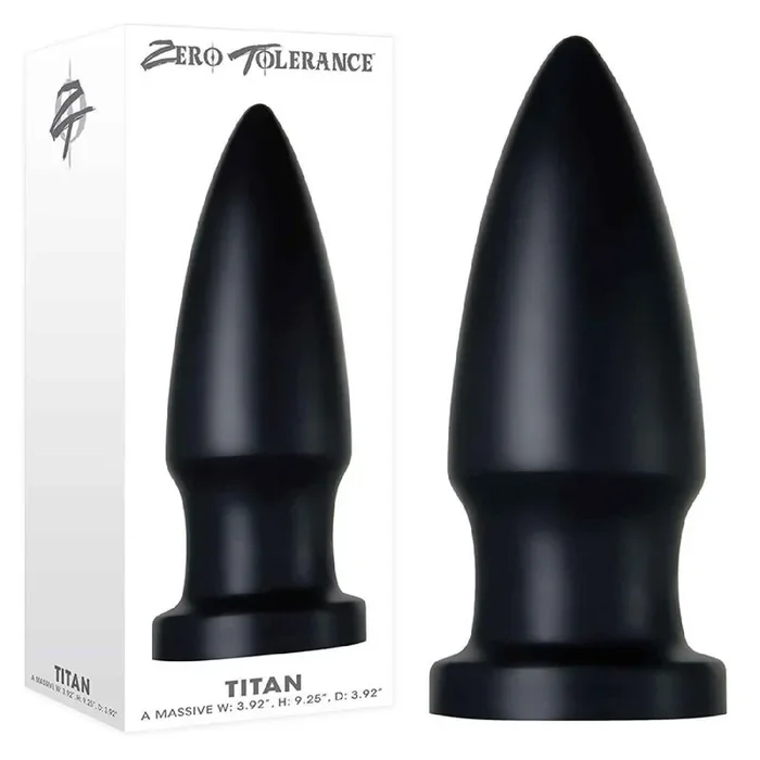 Zero Tolerance The Titan Giant Butt Plug – Black