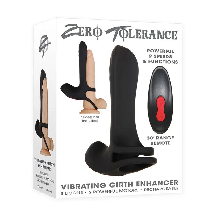 Zero Tolerance Vibrating Girth Enhancer – USB Rechargeable Sleeve with Wireless Remote