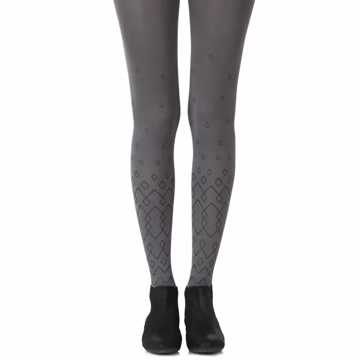 Zohara “Diamonds Are Forever” Grey Tights