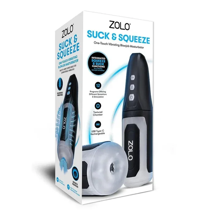 Zolo Suck & Squeeze – Vibrating Sucking Auto Masturbator