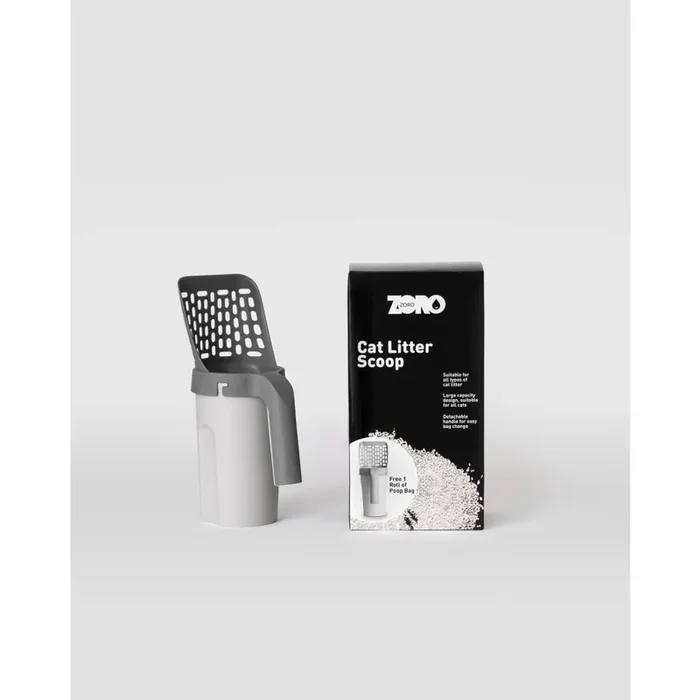 Zoro Cat Litter Scoop with Free 1 Roll of Poop Bag