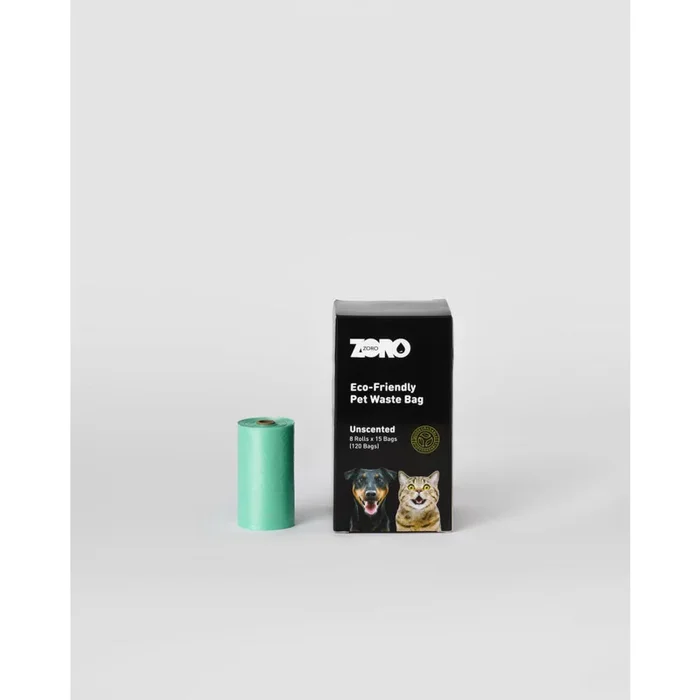 Zoro Eco Pet Waste Bags 8 Rolls x 15 bags