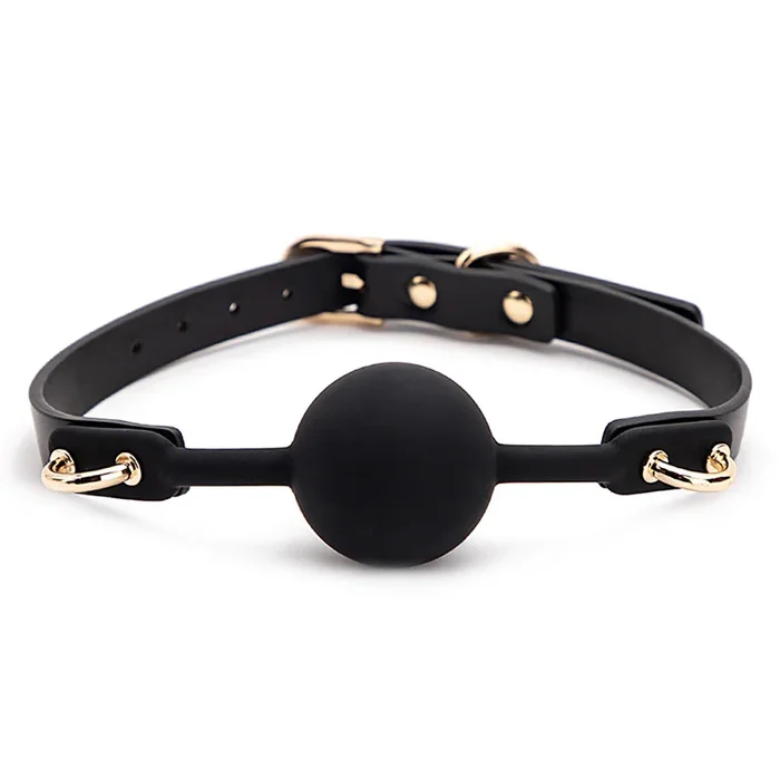 ZYL Faux Leather & Solid Silicone Ball Gag